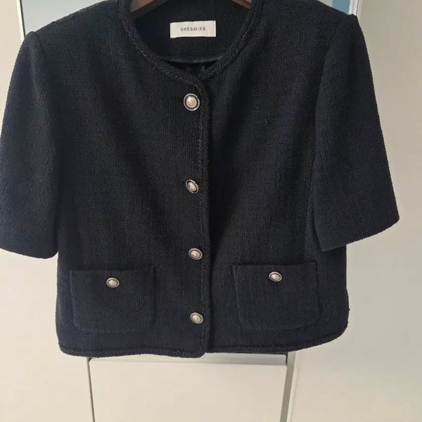 [BUNJANG] She's Miss Black Tweed Jacket / 쉬즈미스 블랙 트위드 자켓