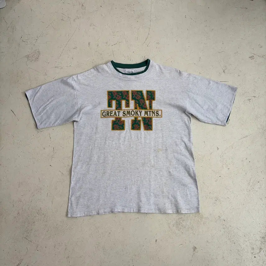 [BUNJANG] 90s USA Great Smoky Mountains Single Stitch T-Shirt (L) / 90s USA GREAT SMOKY MTNS 싱글스티치 반팔티 L