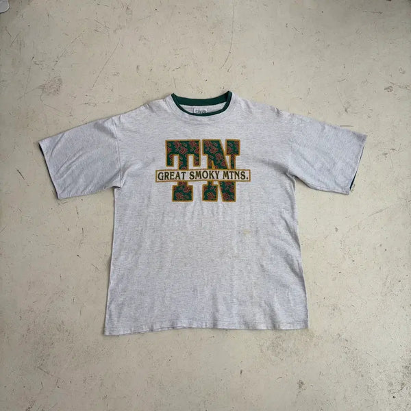 [BUNJANG] 90s USA Great Smoky Mountains Single Stitch T-Shirt (L) / 90s USA GREAT SMOKY MTNS 싱글스티치 반팔티 L