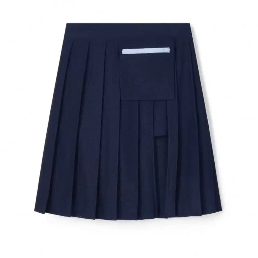 [BUNJANG] Shopfairy Mesh Pleats Skirt Navy / 샵페어리 메쉬 플리츠 스커트 네이비