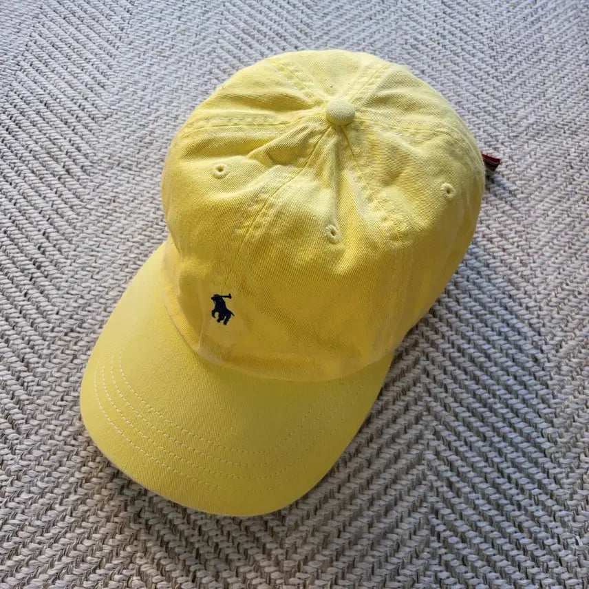 [BUNJANG] Polo Ralph Lauren Embroidered Pony Logo Ball Cap Yellow / 폴로 랄프로렌 자수 포니 로고 볼캡 옐로우