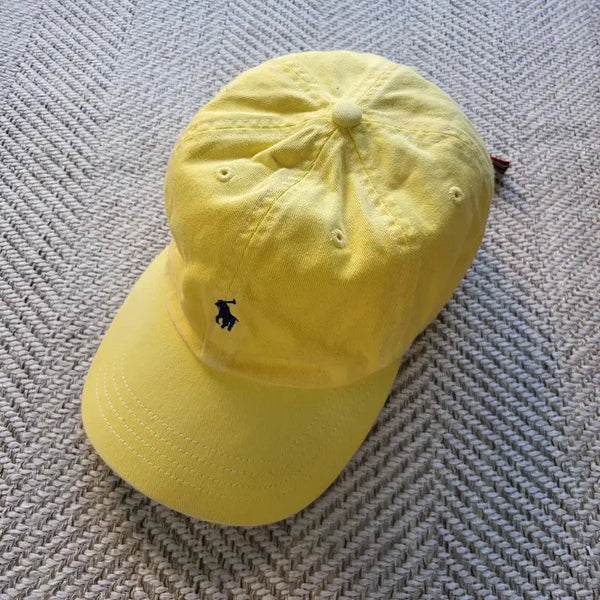 [BUNJANG] Polo Ralph Lauren Embroidered Pony Logo Ball Cap Yellow / 폴로 랄프로렌 자수 포니 로고 볼캡 옐로우