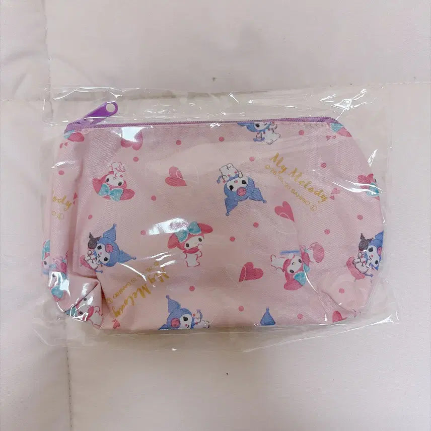 [BUNJANG] Sanrio My Melody & Kuromi Large Capacity Pouch / 산리오 마이멜로디&쿠로미 대용량 파우치 새상품