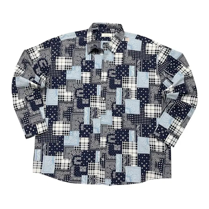 [BUNJANG] Follow Paisley Patchwork Shirt / 팔로우 FOLLOW 페이즐리 패치워크 셔츠 [굿세링]