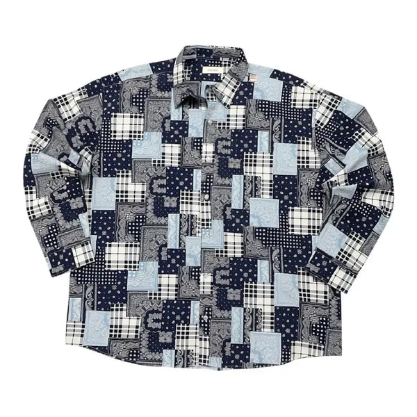 [BUNJANG] Follow Paisley Patchwork Shirt / 팔로우 FOLLOW 페이즐리 패치워크 셔츠 [굿세링]