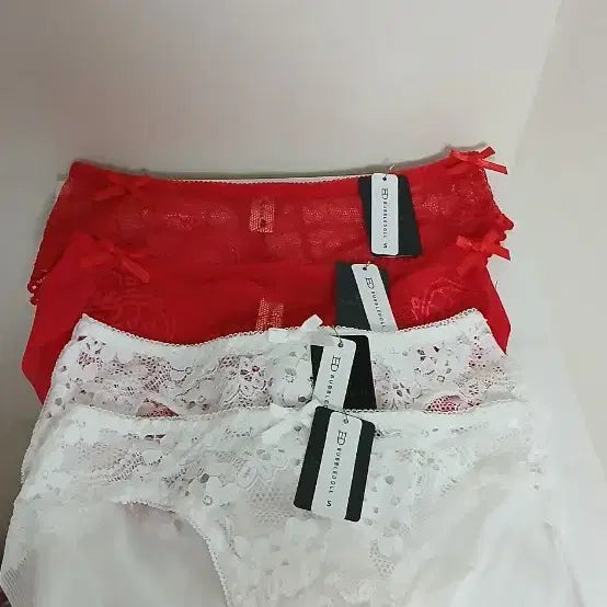[BUNJANG] Women's Lace Panties Set (4 Pieces), Size S / (4개 세트) 새상품 레이스 여자 팬티 S사이즈