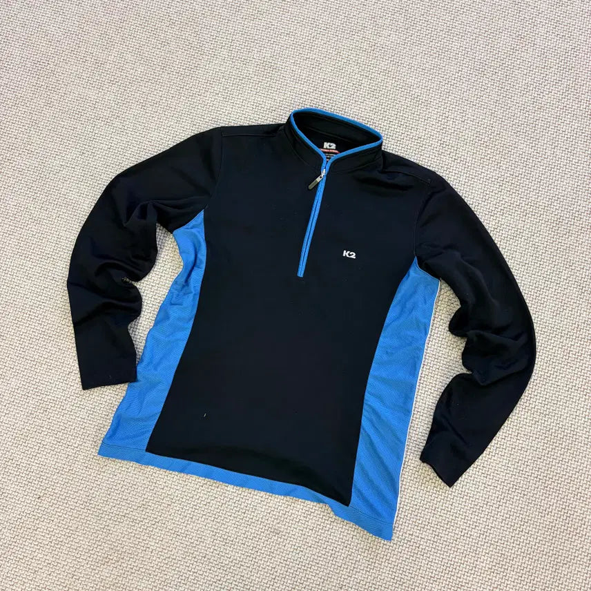 [BUNJANG] K2 Half Zip-Up Long Sleeve T-Shirt / 85 K2 하프집업 긴팔 티 0731D1