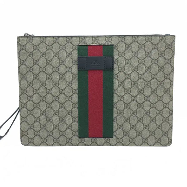 [BUNJANG] Gucci GG Supreme Web Clutch Pouch 433665 / 구찌 GG 수프림 웹 클러치 파우치 433665