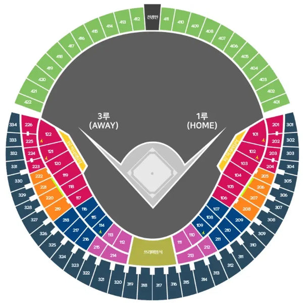 [BUNJANG] Doosan Bears vs LG Twins Baseball Game Tickets / 8/2 두산베어스 vs 엘지트윈스 오렌지, 네이비, 외야