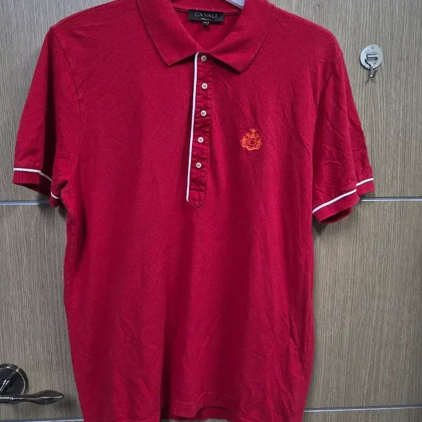 [BUNJANG] Canali Italian Luxury Red T-Shirt Size 50 / 이태리명품 카날리 반팔티 레드 50