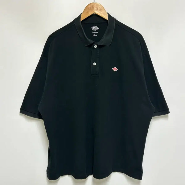 [BUNJANG] DANTON Cotton Pique Polo Shirt Black (Size L) / [남자-105 (L)]DANTON 단톤 코튼 피케 폴로 셔츠 블랙
