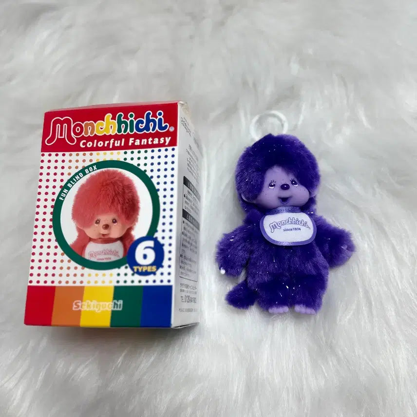 [BUNJANG] Monchhichi Colorful Fantasy Secret Purple Keyring / 몬치치 컬러풀 판타지 시크릿 퍼플 키링