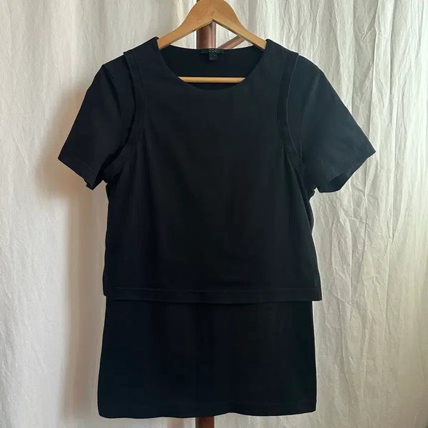 [BUNJANG] COS Layered Black T-Shirt / COS 레이어드 블랙 티셔츠