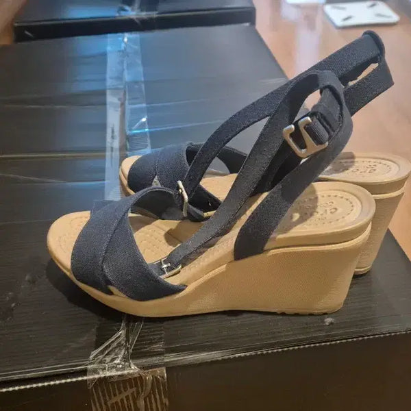 [BUNJANG] Crocs Authentic Wedge Heel Sandals (Size 220) / 크록스 정품 샌들(220사이즈)