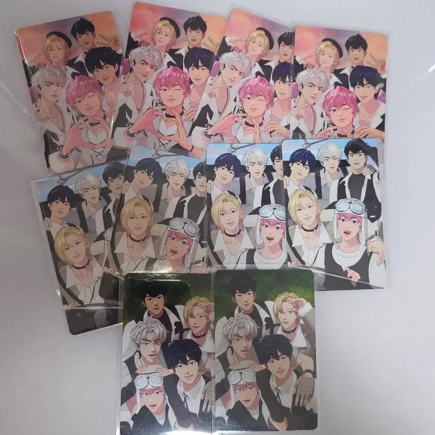 [BUNJANG] PLAVE W4L Way of Love Album Photocards & Animate Group Photocard Bundle Set / 플레이브 W4L 웨이포럽 앨포8장+애니메이트 단체 포카2장 일괄