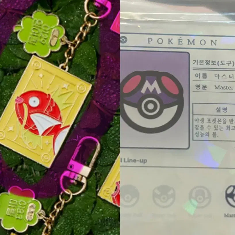 [BUNJANG] Pokemon Lotad Metal Keychain & Master Ball Magnet Bundle / 일괄) 롯데리아 마그넷 포켓몬스터 CGV 포켓몬 행운의 메탈 키링 잉어킹