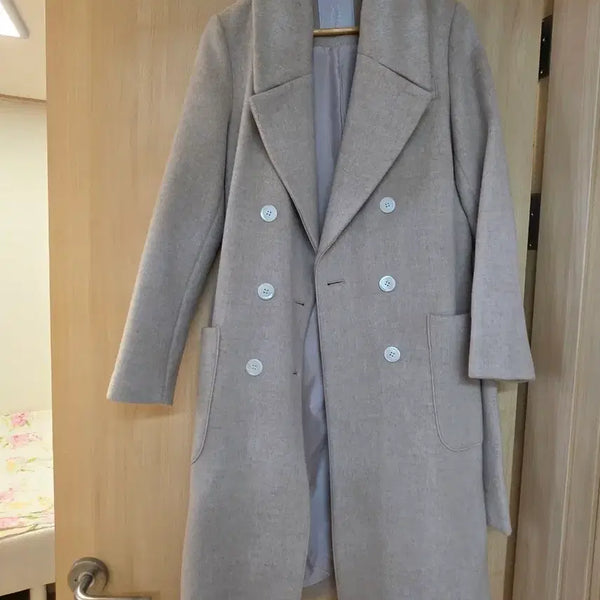 [BUNJANG] SELECTISM Beige Wool Blend Coat / 셀렉티즘 코트
