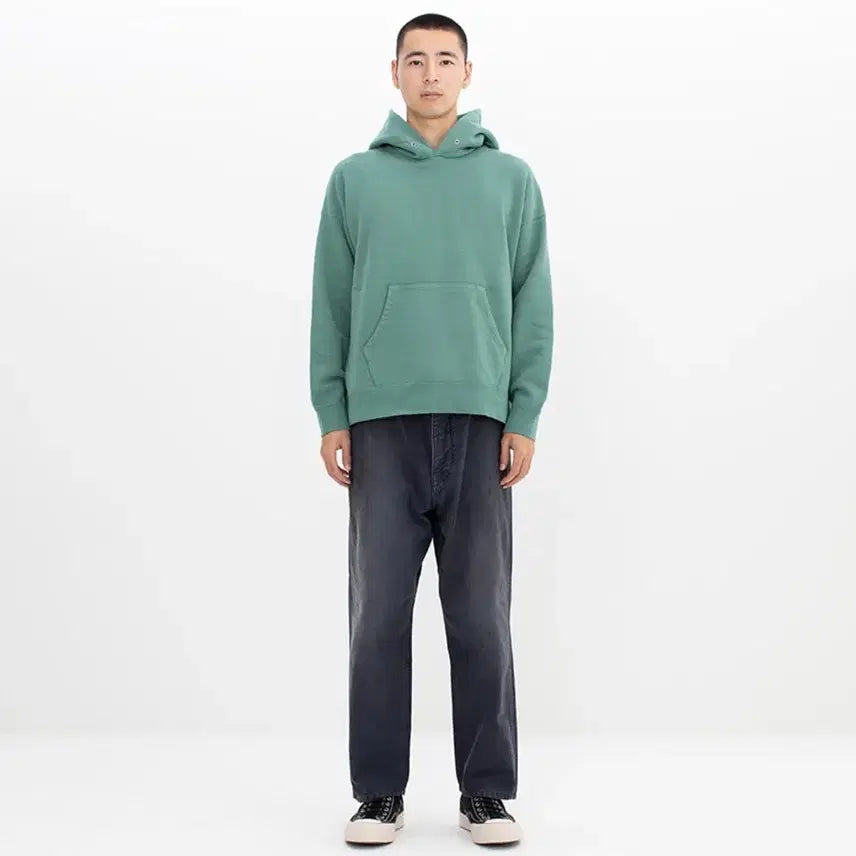 [BUNJANG] Visvim Jumbo Hoodie Uneven Dye Green / 비즈빔 점보 후드 그린 4 VISVIM JUMBO HOODIE P.O.