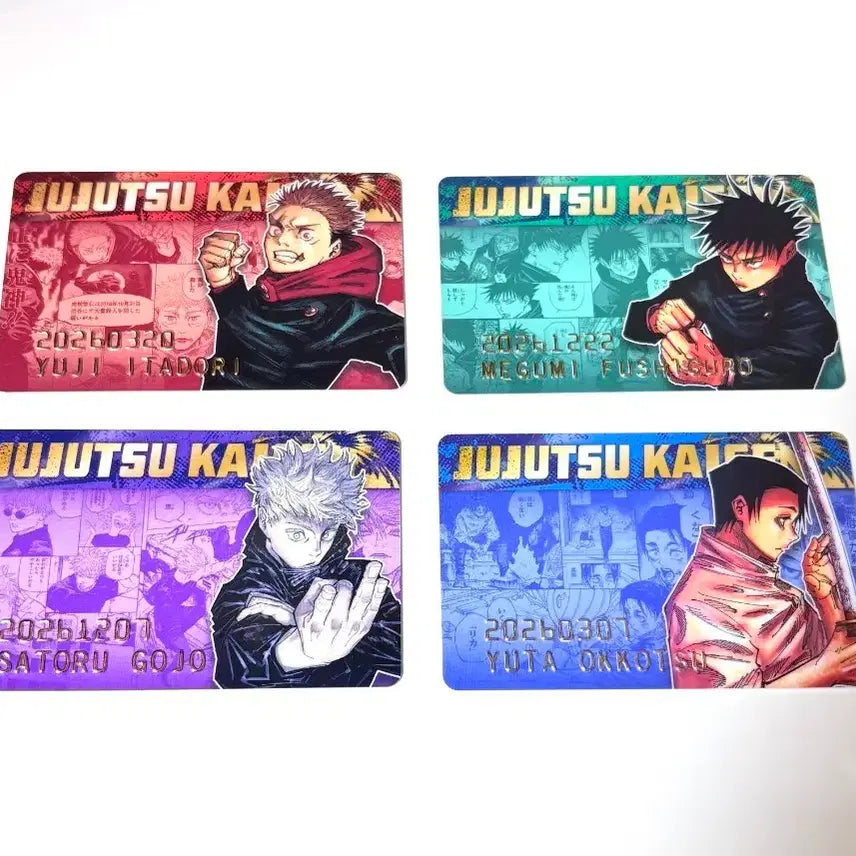 [BUNJANG] Jujutsu Kaisen Birthday Card Set (4 Types) / 주술회전 벌스데이 카드 생일 2026 4종 판매
