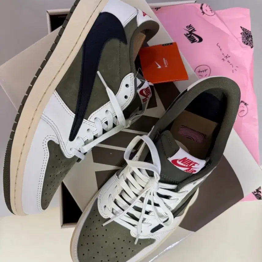 [BUNJANG] Nike Air Jordan 1 Low Travis Scott Olive / 나이키 에어 조던 1 로우 트래비스 스캇 올리브