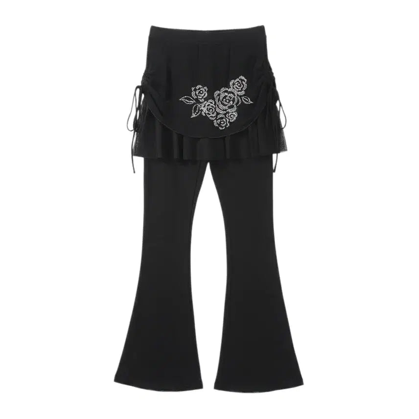 [BUNJANG] Women's XL Dance Skirt Shorts BK / 여성XL/ 쥬얼리 댄스복 치마바지BK