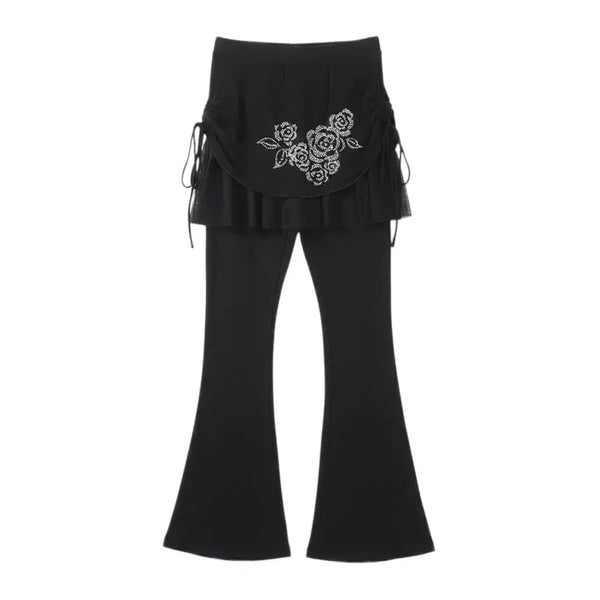 [BUNJANG] Women's XL Dance Skirt Shorts BK / 여성XL/ 쥬얼리 댄스복 치마바지BK