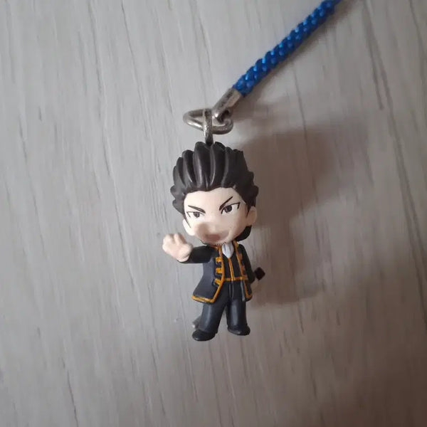 [BUNJANG] Gintama Kondo Isao Vintage Strap Keychain / 은혼 곤도 콘도이사오 고전 스트랩 키링 판매 긴토키카구라신파치히지카타