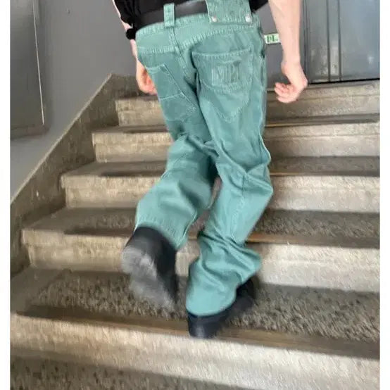 [BUNJANG] MPA Calf Pocket Pants (Emerald) - Size M (Altered to S Length) / MPa CALF POCKET PANTS (EMERALD) M