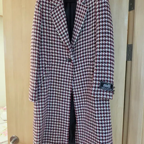 [BUNJANG] Jigotte Check Coat / 지고트 체크 코트