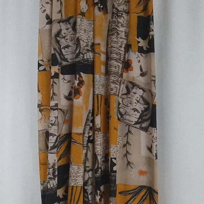 [BUNJANG] Patterned Wide Pants (Size 55-88) / 패턴 와이드 팬츠 55~88