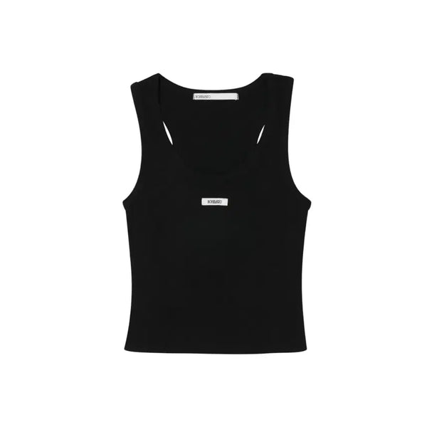 [BUNJANG] Bohemian Seoul Basic Sleeveless Crop Top Black / 보헤미안서울 베이직 슬리브리스 크롭 탑 블랙