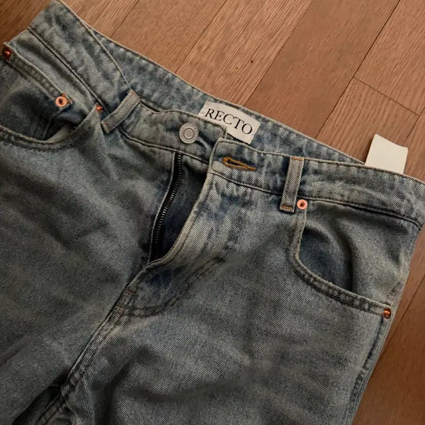 [BUNJANG] Recto Light Wash Denim Jeans / 렉토 청바지 연청 데님