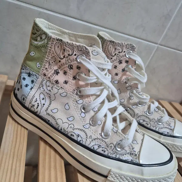 [BUNJANG] Converse Paisley High-Top Sneakers Size 35 / 컨버스 하이페이즐 35사이즈