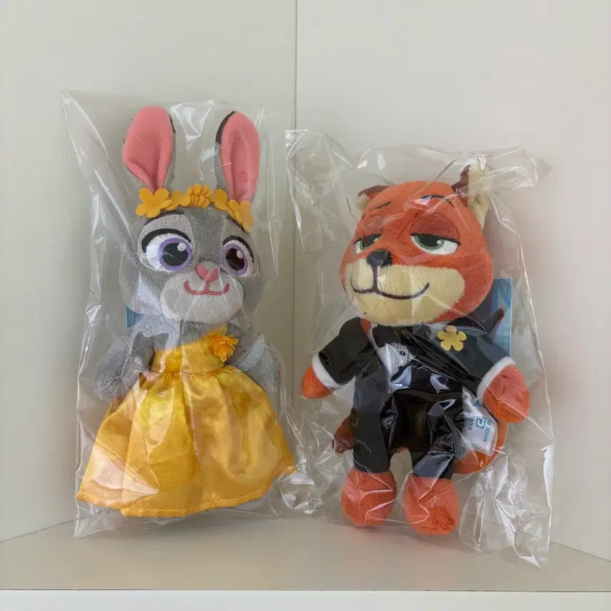 [BUNJANG] Zootopia Judy & Nick Plush Keychain Set / 주토피아2 cgv 주디 닉 인형 키링 세트