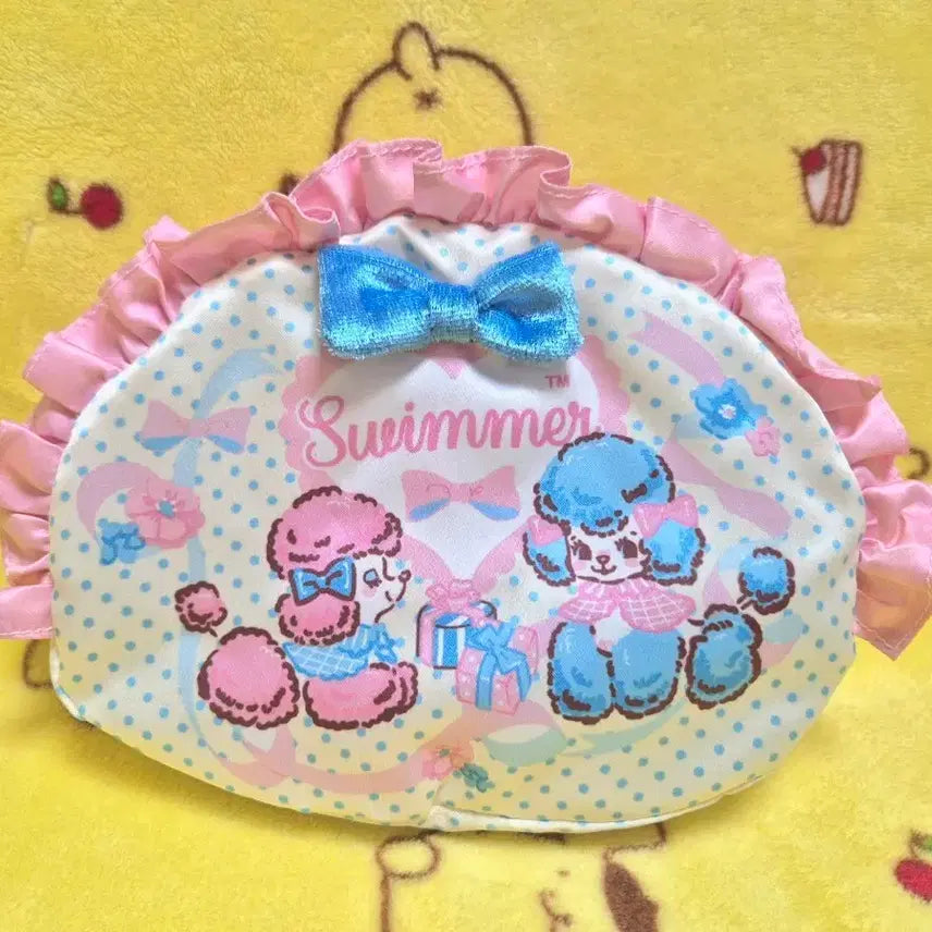 [BUNJANG] Swimmer Poodle Pouch Pink Blue / 스위머 쿠지 푸들 파우치 핑크 블루 SWIMMER