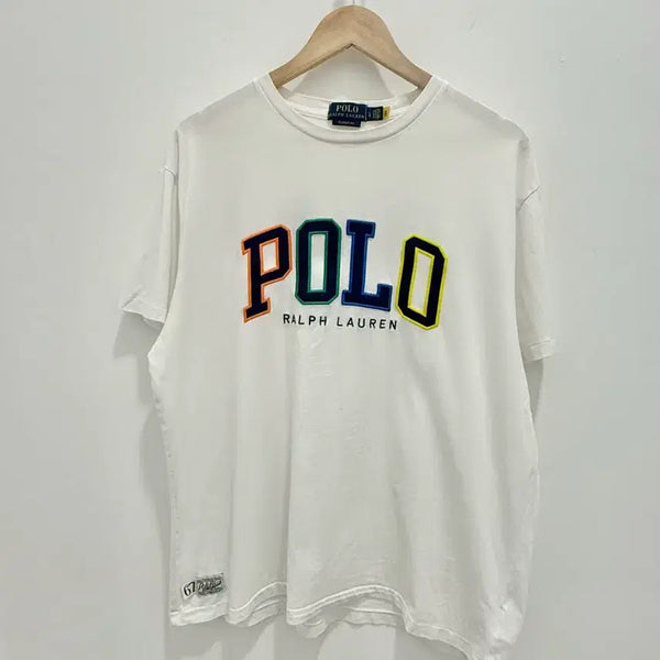 [BUNJANG] Polo Ralph Lauren Embroidered Short Sleeve T-Shirt White / 폴로 polo 자수 반팔티 화이트