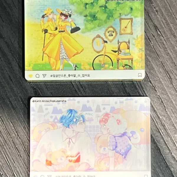 [BUNJANG] Kao Yori mo Sukina Koto Ga / Kao Suki Collaboration Cafe Mini Acrylic Block - Kanato Sana Bundle Set / 일괄)얼굴만으론 좋아할 수 없어요 얼굴좋아 콜라보카페 콜카 미니 아크릴 블록 카나토 사나
