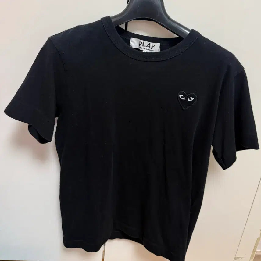 [BUNJANG] Comme des Garçons Blackheart Patch Women's T-Shirt M / 꼼데가르송 블랙와펜 여성 반팔티셔츠 M