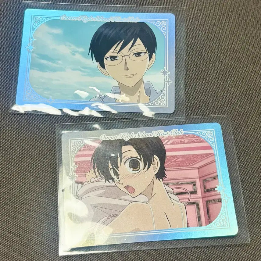 [BUNJANG] Ouran High School Host Club 20th Anniversary Kyoya & Haruhi Kirakira Card Bundle Set / 오란고교 호스트부 20주년 쿄우야 하루히 트리빌리지 콜라보카페 키라키라 카드 일괄
