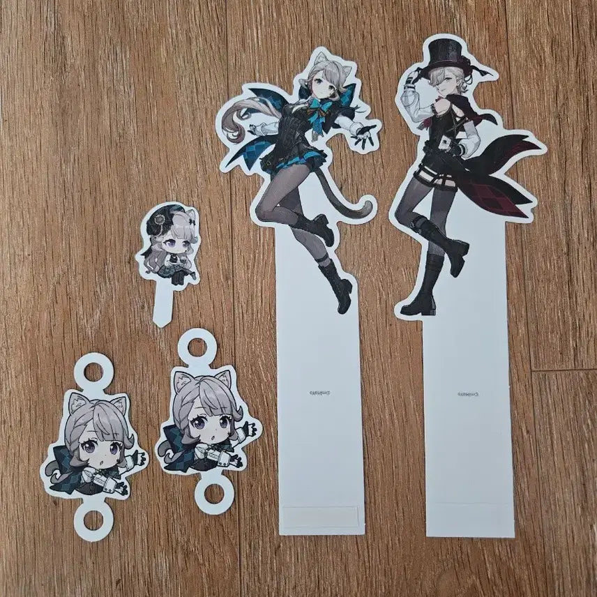 [BUNJANG] Genshin Impact Cafe Character Food Stands (Lynette & Lyney) Bundle Set / 원신 카페 리넷 캐릭터 푸드스탠드 굿즈