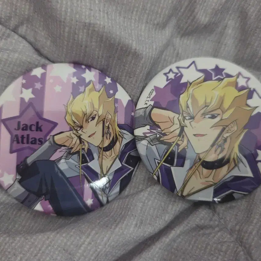 [BUNJANG] Yu-Gi-Oh! 5D's Jack Atlas Can Badge Set / 잭 아틀라스 유희왕 5D's 파이브디즈 오룡즈 캔뱃지