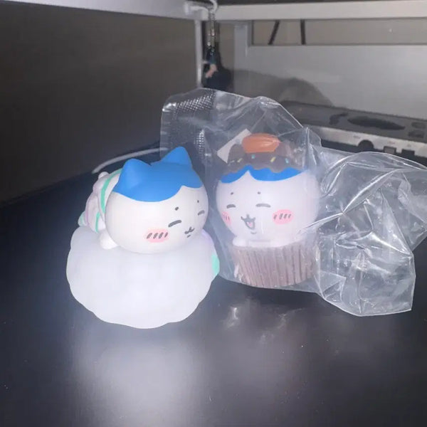 [BUNJANG] Hachiware Bundle: Mood Lamp + Monitor Random Figure / [일괄] 하치와레 무드등+모니터 랜덤 피규어