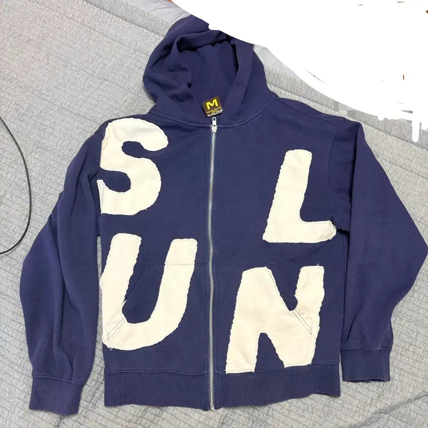 [BUNJANG] Sunlove Navy Hoodie Zip-Up M / 썬러브 후드집업 네이비 M