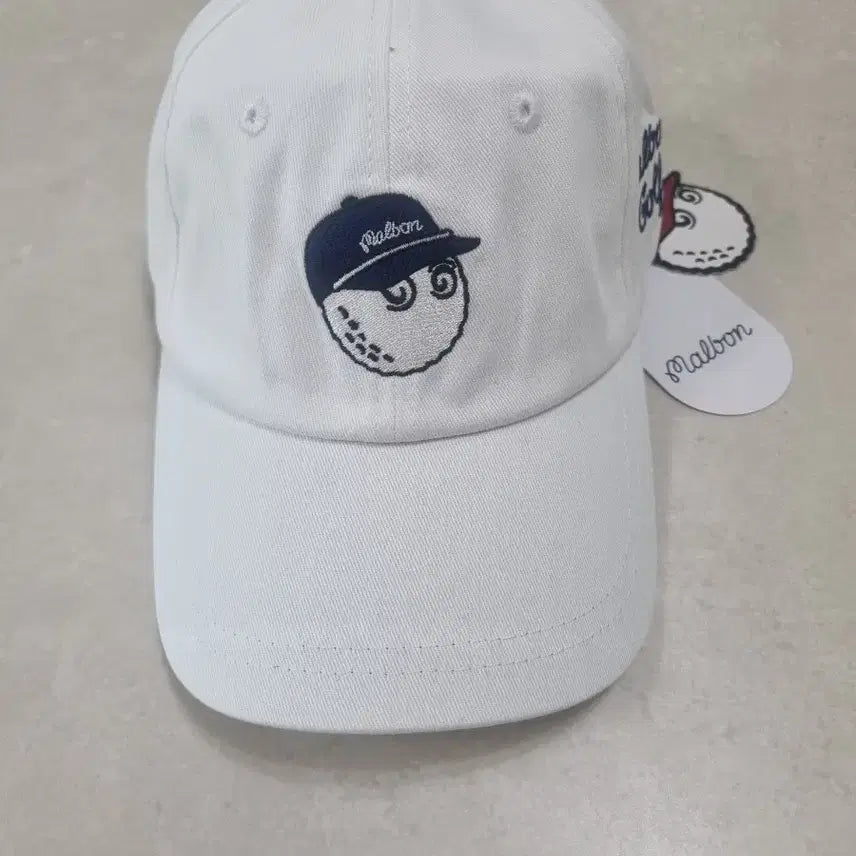 [BUNJANG] Malbon Golf Cap White / 말본 골프 캡 모자 화이트