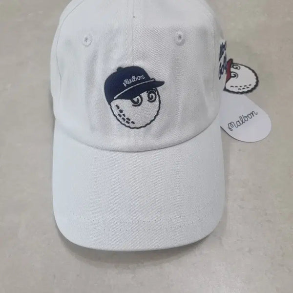 [BUNJANG] Malbon Golf Cap White / 말본 골프 캡 모자 화이트