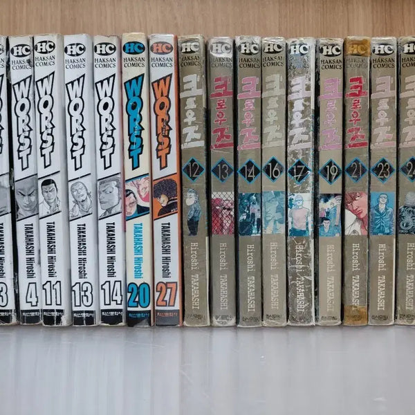 [BUNJANG] Worst and Crows Manga (15 Volumes Total) / 워스트,낱권,합7권,크로우즈 낱권9권 ,합15권,,만화