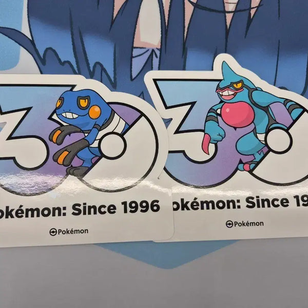 [BUNJANG] Pokemon 30th Anniversary Logo Sticker - Yanma & Yanmega (4th Gen Sinnoh) / 포켓몬 30주년 로고 스티커 삐딱구리 독개굴 4세대 신오