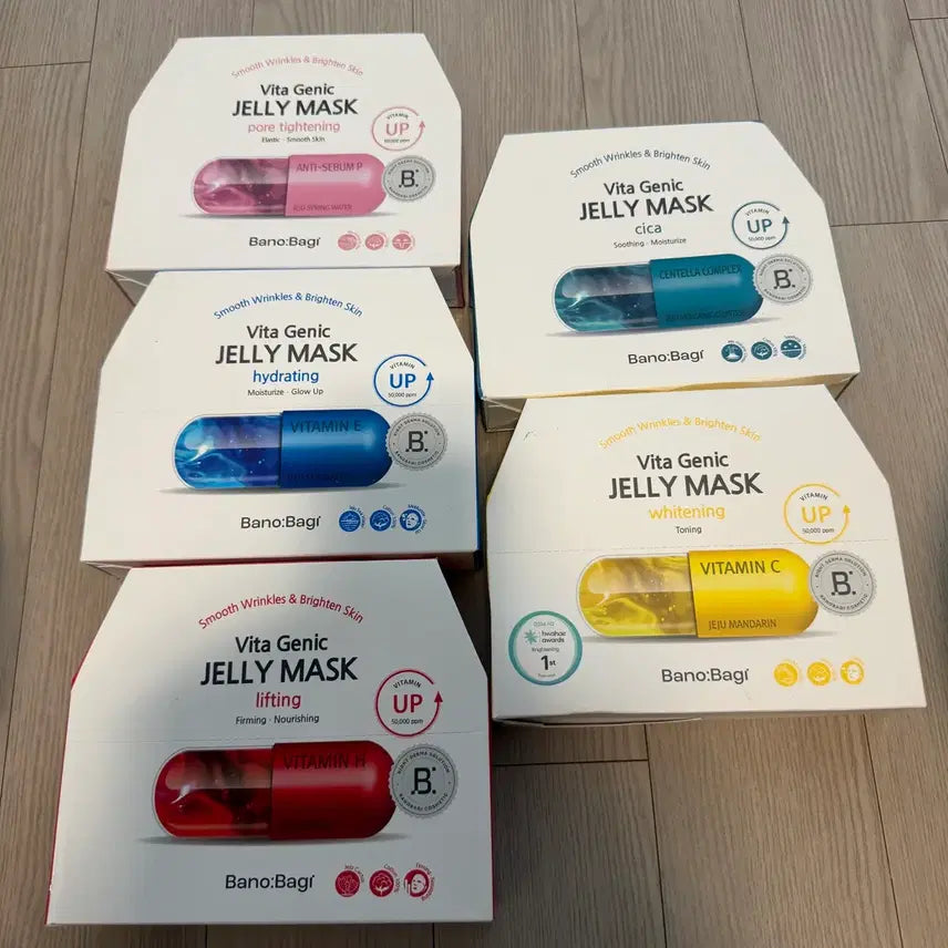 [BUNJANG] Banobagi Vita Genic Jelly Mask Pack 10ea Set / 새상품) 바노바기 비타 제닉 젤리 마스크팩 10매 1세트