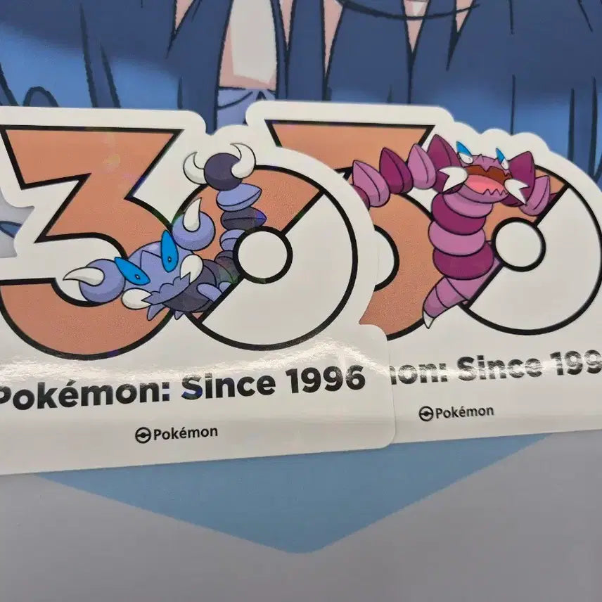 [BUNJANG] Pokemon 30th Anniversary Logo Sticker Scorpi & Drappion / 포켓몬 30주년 로고 스티커 스콜피 드래피온 4세대 신오