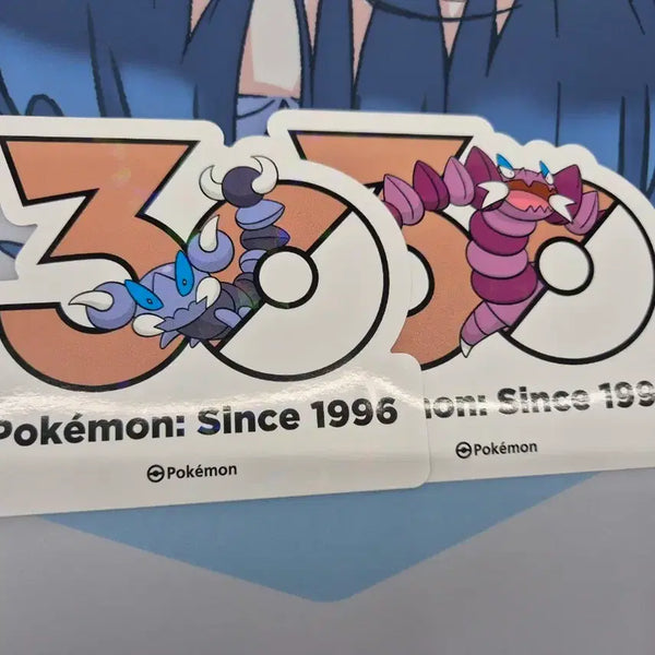 [BUNJANG] Pokemon 30th Anniversary Logo Sticker Scorpi & Drappion / 포켓몬 30주년 로고 스티커 스콜피 드래피온 4세대 신오